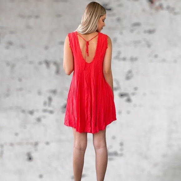 Urban Outfitters Ecoté Red Swing Dress - Picture 3 of 8